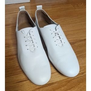 Everlane The Leather Lace-Up Flat